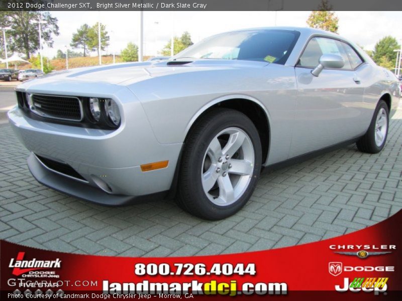 Bright Silver Metallic / Dark Slate Gray 2012 Dodge Challenger SXT