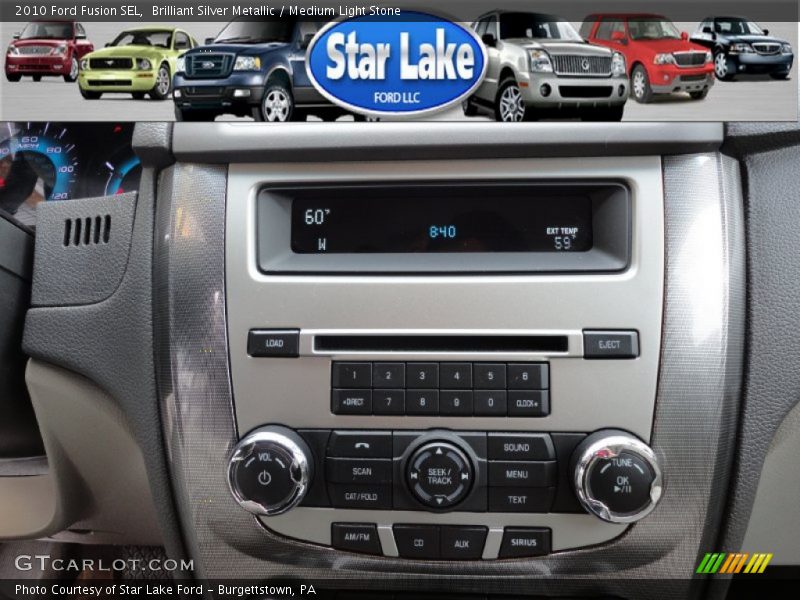 Brilliant Silver Metallic / Medium Light Stone 2010 Ford Fusion SEL