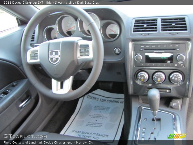 Bright Silver Metallic / Dark Slate Gray 2012 Dodge Challenger SXT