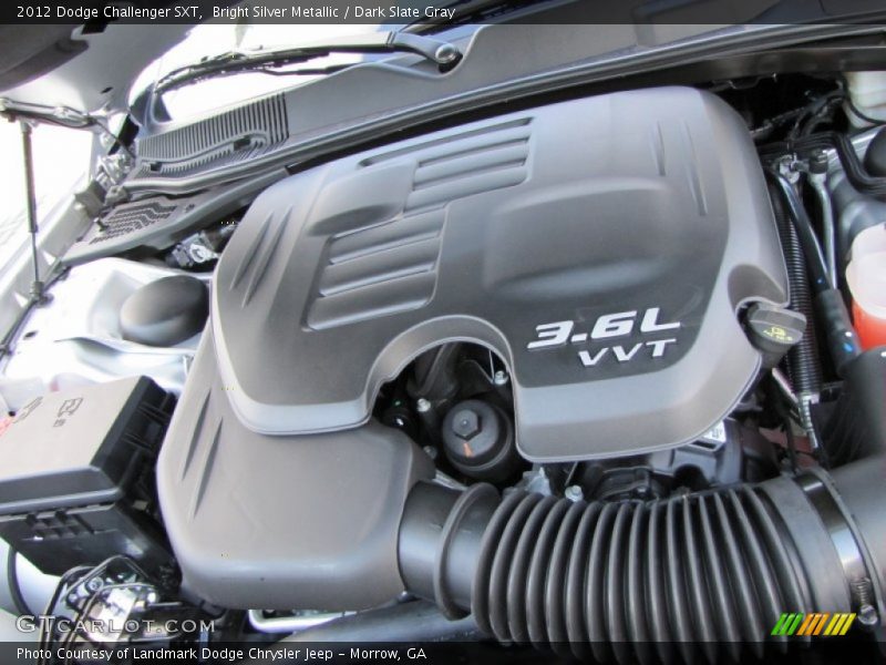 Bright Silver Metallic / Dark Slate Gray 2012 Dodge Challenger SXT