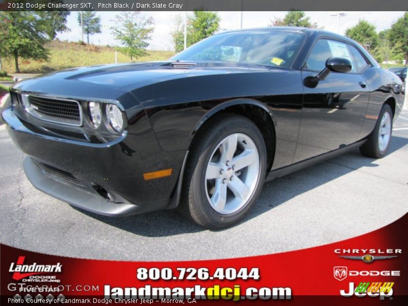 Pitch Black / Dark Slate Gray 2012 Dodge Challenger SXT