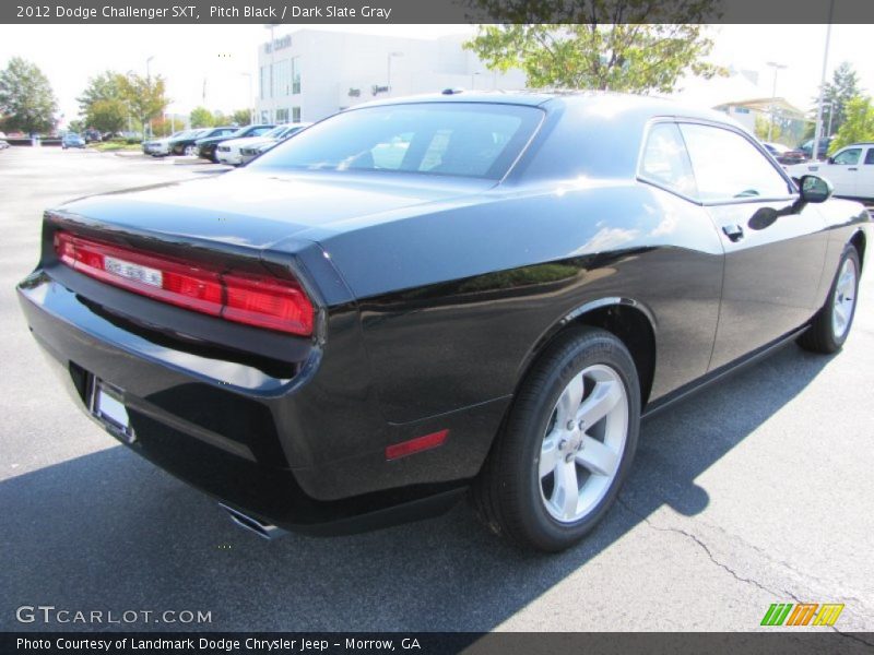 Pitch Black / Dark Slate Gray 2012 Dodge Challenger SXT