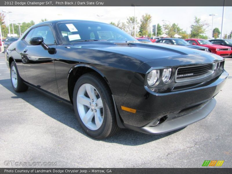 Pitch Black / Dark Slate Gray 2012 Dodge Challenger SXT