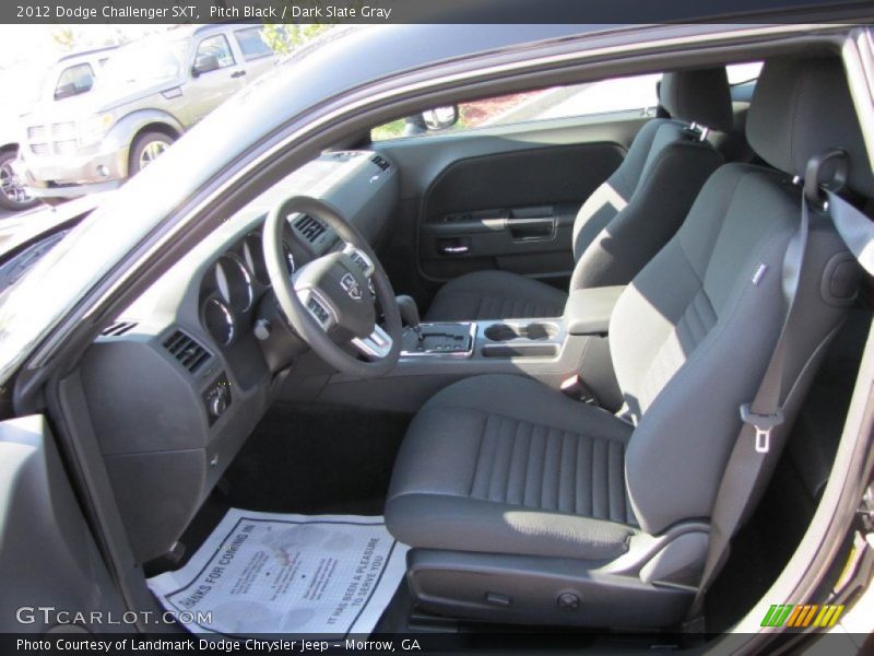 Pitch Black / Dark Slate Gray 2012 Dodge Challenger SXT