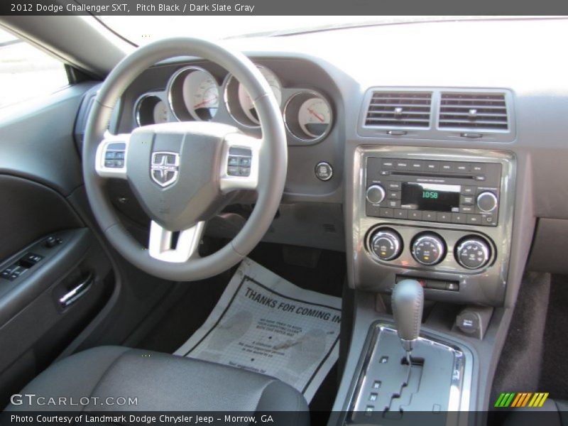 Pitch Black / Dark Slate Gray 2012 Dodge Challenger SXT