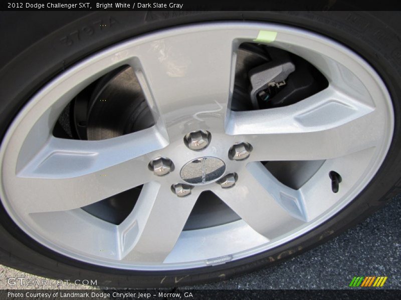 Bright White / Dark Slate Gray 2012 Dodge Challenger SXT