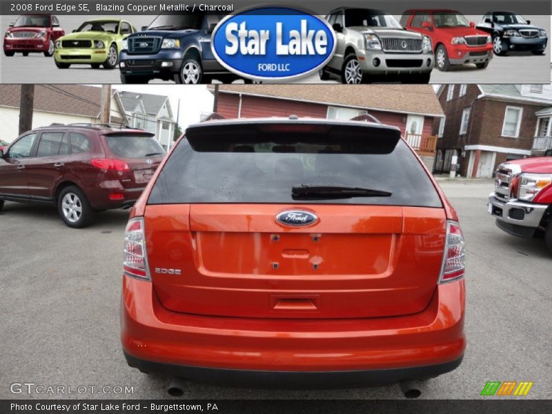 Blazing Copper Metallic / Charcoal 2008 Ford Edge SE