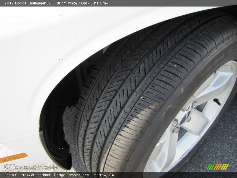 Bright White / Dark Slate Gray 2012 Dodge Challenger SXT