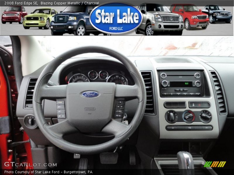 Blazing Copper Metallic / Charcoal 2008 Ford Edge SE