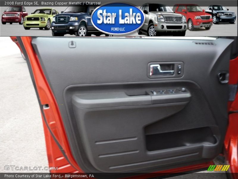 Blazing Copper Metallic / Charcoal 2008 Ford Edge SE