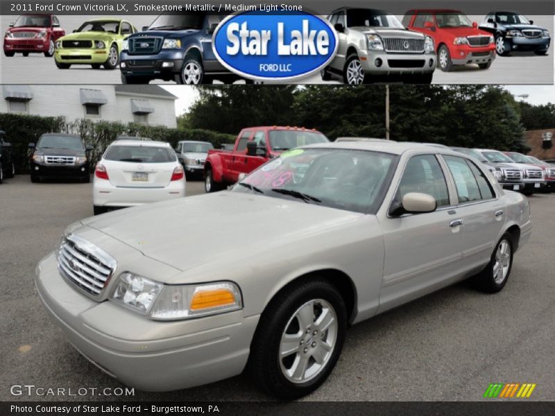 Smokestone Metallic / Medium Light Stone 2011 Ford Crown Victoria LX