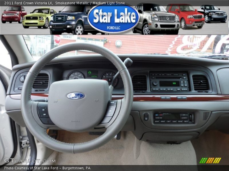 Smokestone Metallic / Medium Light Stone 2011 Ford Crown Victoria LX