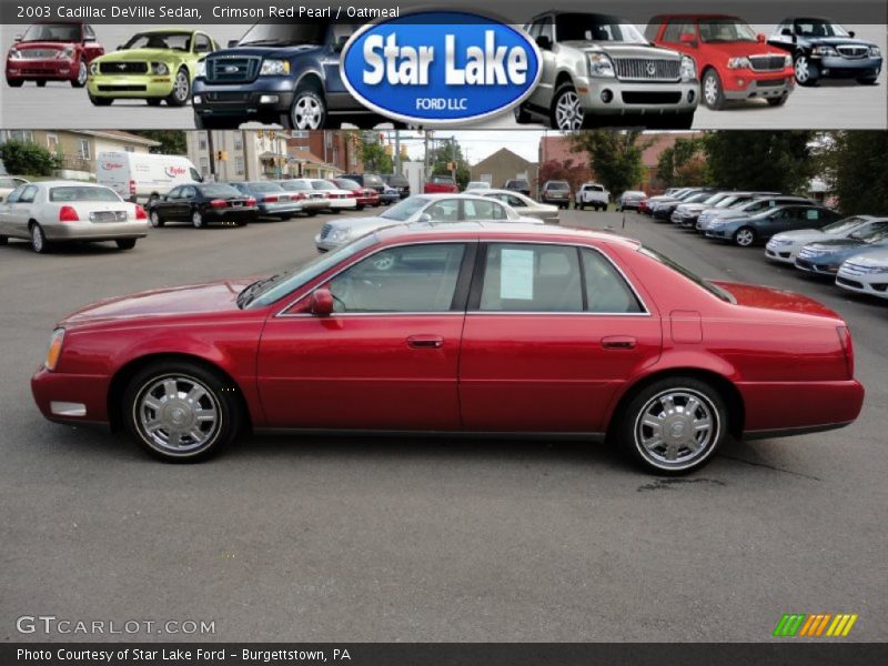 Crimson Red Pearl / Oatmeal 2003 Cadillac DeVille Sedan