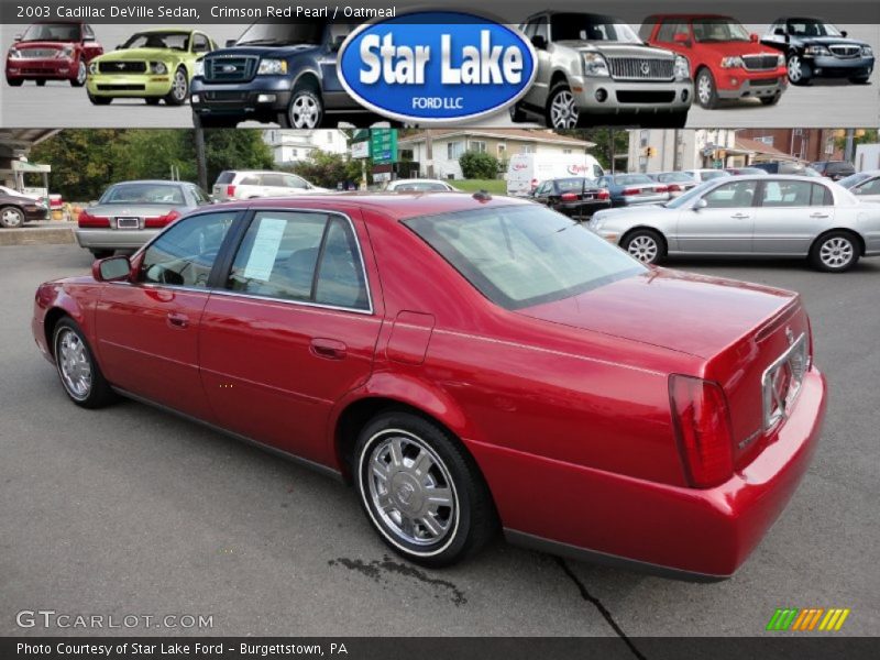 Crimson Red Pearl / Oatmeal 2003 Cadillac DeVille Sedan