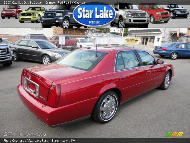 Crimson Red Pearl / Oatmeal 2003 Cadillac DeVille Sedan