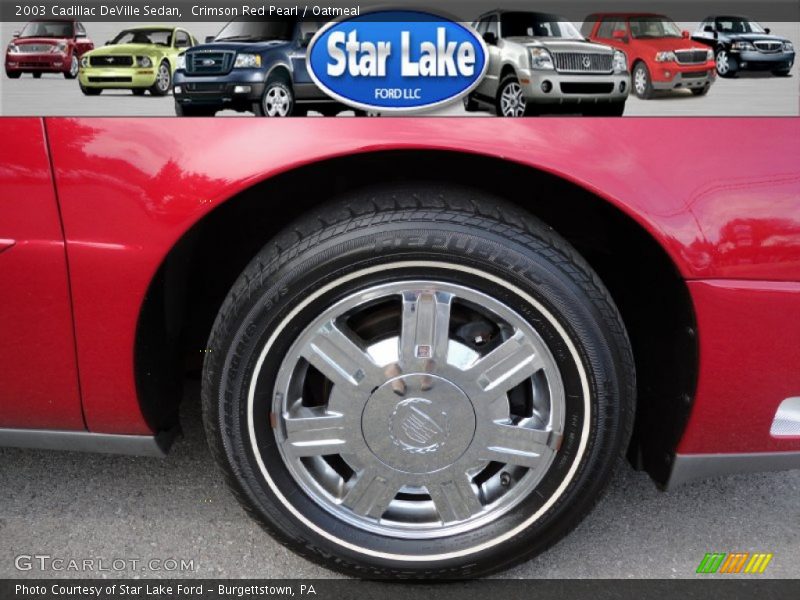 Crimson Red Pearl / Oatmeal 2003 Cadillac DeVille Sedan