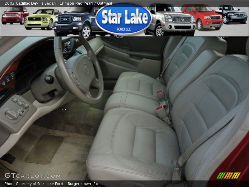 Crimson Red Pearl / Oatmeal 2003 Cadillac DeVille Sedan