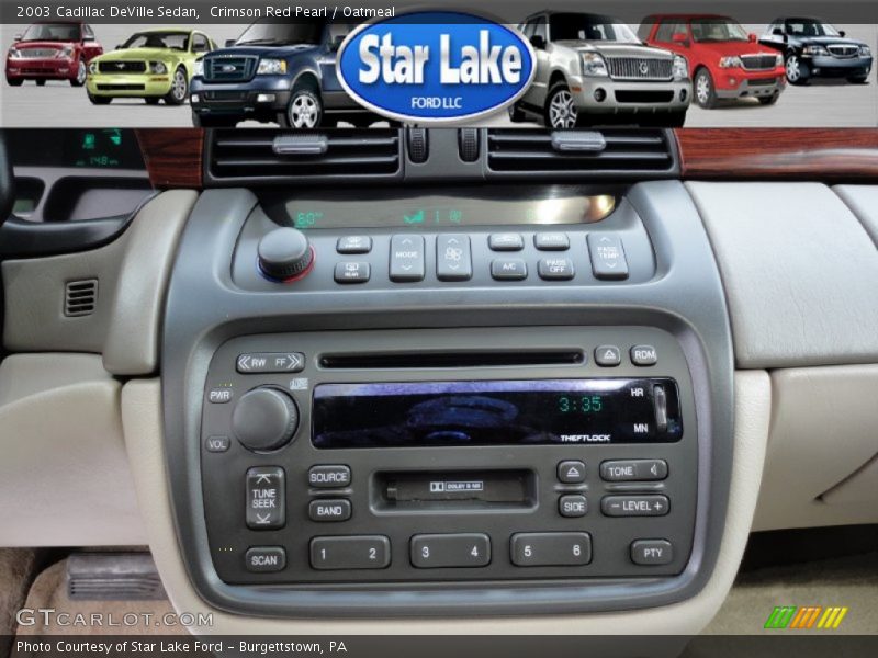 Crimson Red Pearl / Oatmeal 2003 Cadillac DeVille Sedan