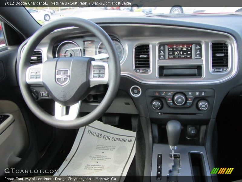 Dashboard of 2012 Charger SE