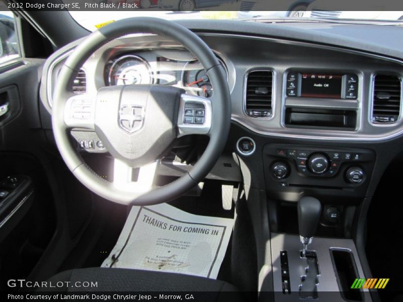 Dashboard of 2012 Charger SE