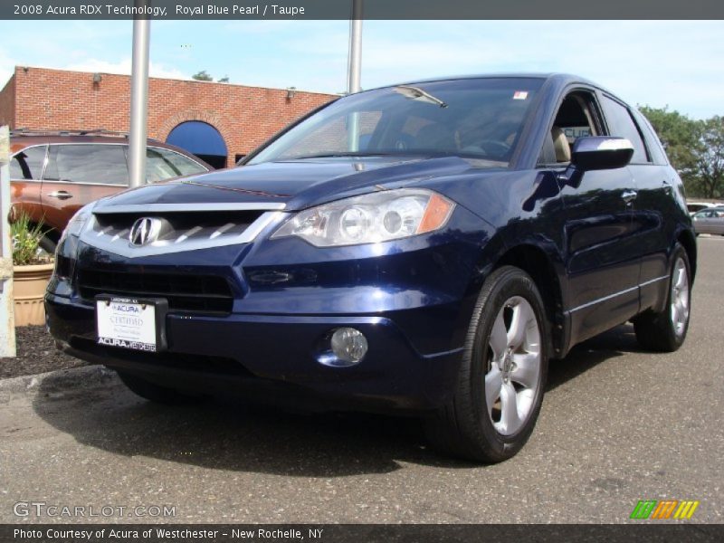 Royal Blue Pearl / Taupe 2008 Acura RDX Technology