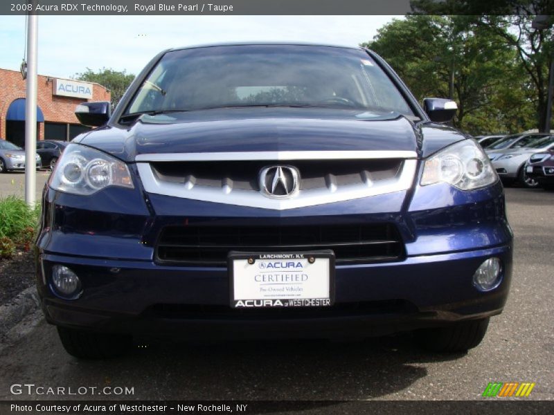 Royal Blue Pearl / Taupe 2008 Acura RDX Technology