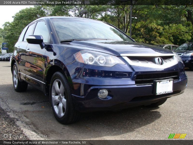 Royal Blue Pearl / Taupe 2008 Acura RDX Technology