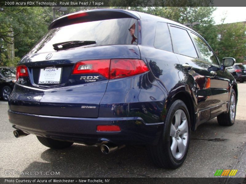 Royal Blue Pearl / Taupe 2008 Acura RDX Technology