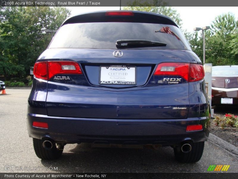Royal Blue Pearl / Taupe 2008 Acura RDX Technology