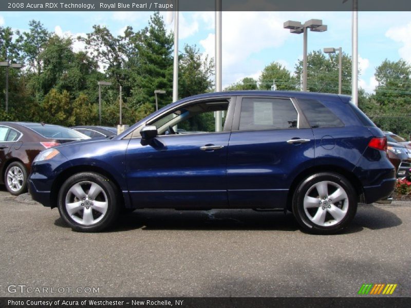 Royal Blue Pearl / Taupe 2008 Acura RDX Technology