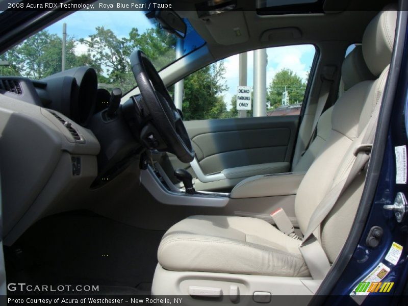 Royal Blue Pearl / Taupe 2008 Acura RDX Technology