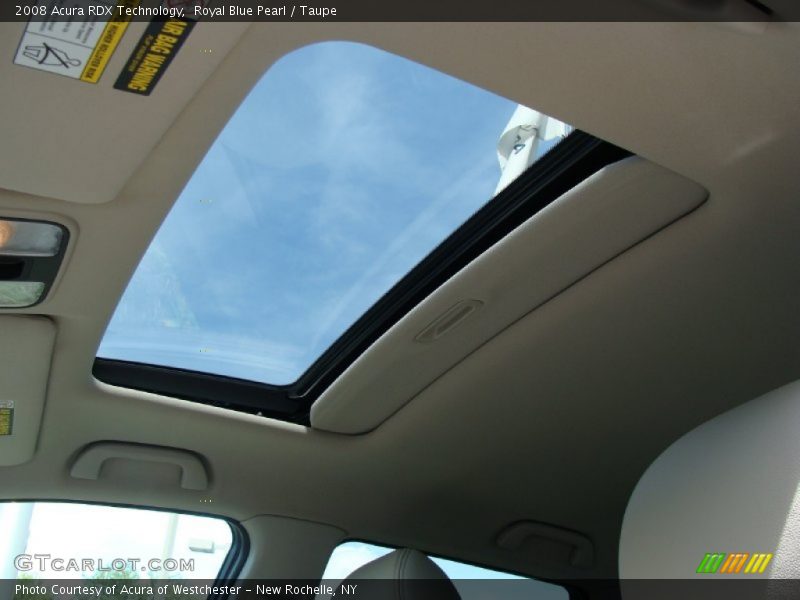 Royal Blue Pearl / Taupe 2008 Acura RDX Technology