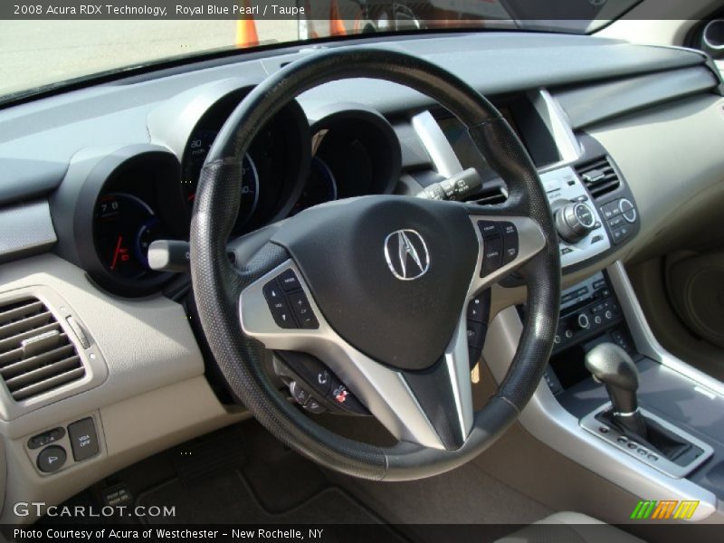 Royal Blue Pearl / Taupe 2008 Acura RDX Technology