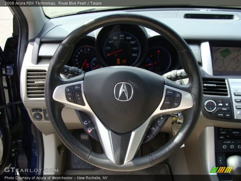 Royal Blue Pearl / Taupe 2008 Acura RDX Technology
