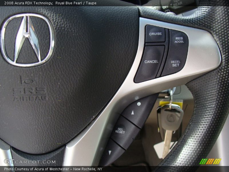 Royal Blue Pearl / Taupe 2008 Acura RDX Technology