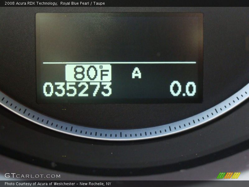 Royal Blue Pearl / Taupe 2008 Acura RDX Technology