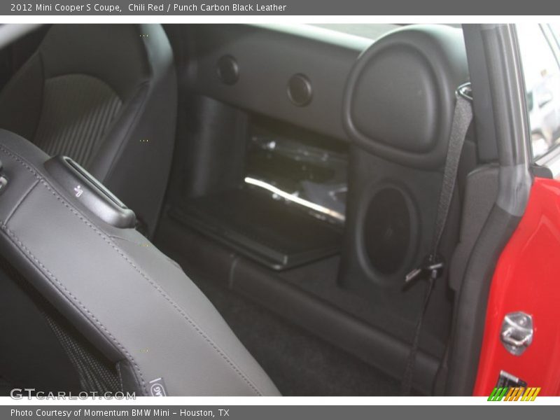  2012 Cooper S Coupe Punch Carbon Black Leather Interior