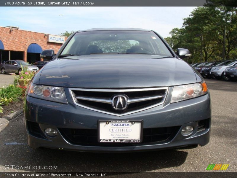 Carbon Gray Pearl / Ebony 2008 Acura TSX Sedan