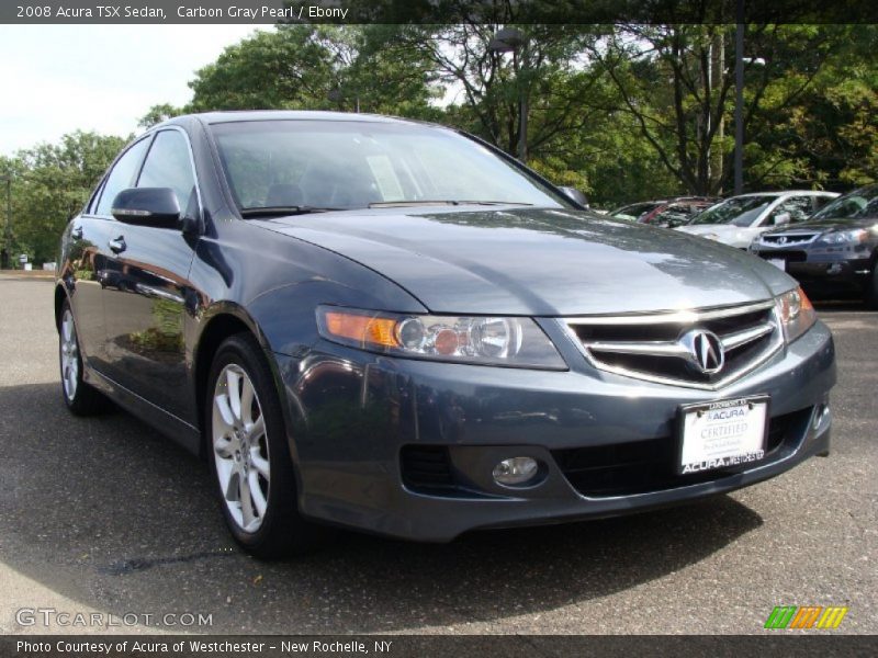 Carbon Gray Pearl / Ebony 2008 Acura TSX Sedan