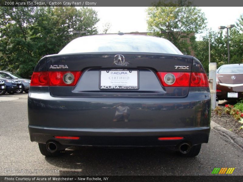 Carbon Gray Pearl / Ebony 2008 Acura TSX Sedan