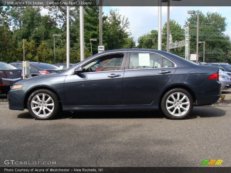 Carbon Gray Pearl / Ebony 2008 Acura TSX Sedan