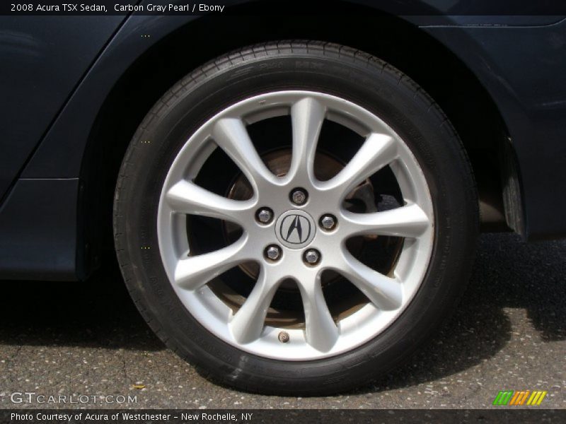 Carbon Gray Pearl / Ebony 2008 Acura TSX Sedan