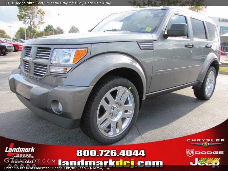 Mineral Gray Metallic / Dark Slate Gray 2011 Dodge Nitro Heat