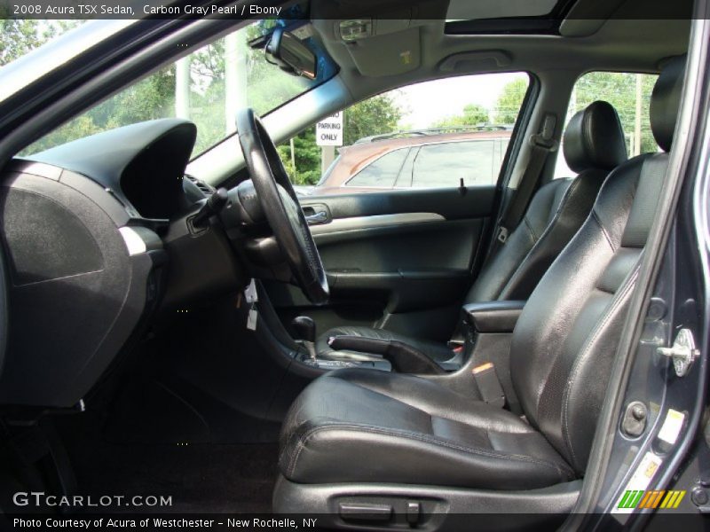 Carbon Gray Pearl / Ebony 2008 Acura TSX Sedan