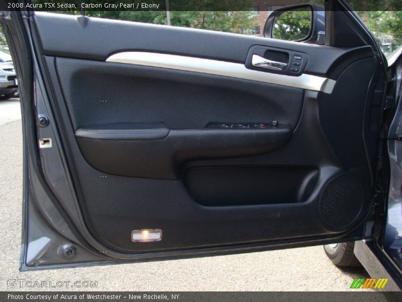 Carbon Gray Pearl / Ebony 2008 Acura TSX Sedan