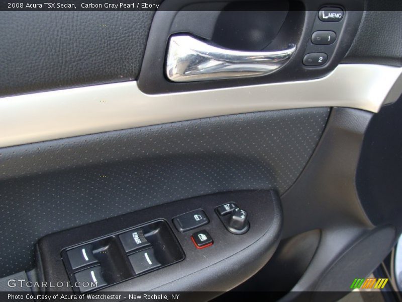 Carbon Gray Pearl / Ebony 2008 Acura TSX Sedan