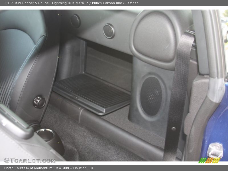 Lightning Blue Metallic / Punch Carbon Black Leather 2012 Mini Cooper S Coupe