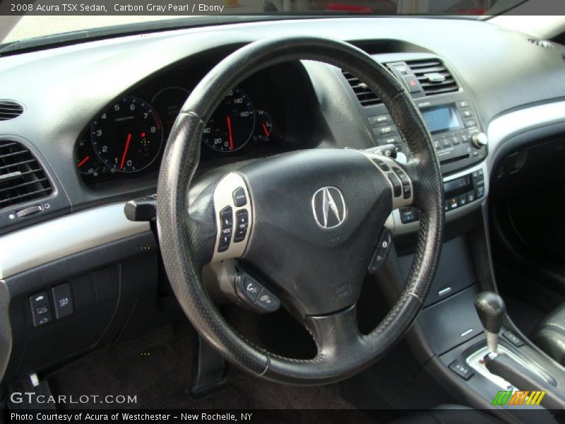 Carbon Gray Pearl / Ebony 2008 Acura TSX Sedan
