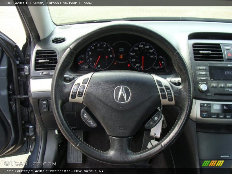 Carbon Gray Pearl / Ebony 2008 Acura TSX Sedan