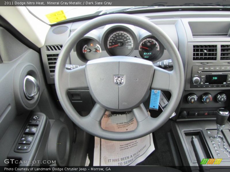 Mineral Gray Metallic / Dark Slate Gray 2011 Dodge Nitro Heat